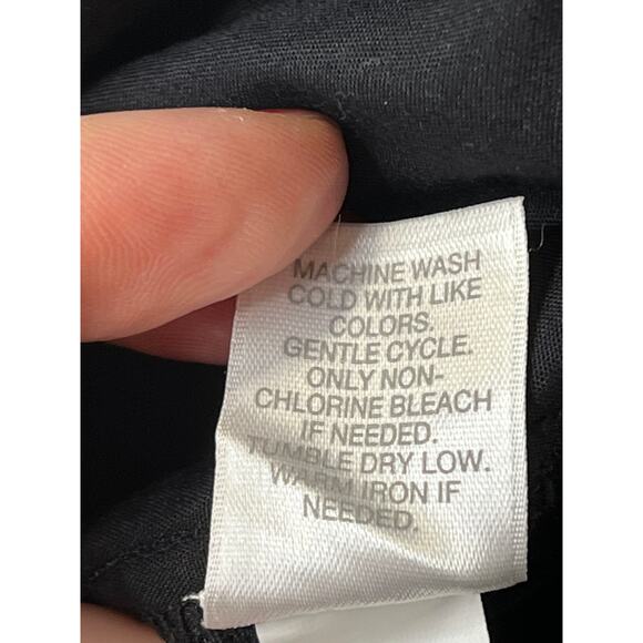 J. Jill black velour pants with side zipper, size 10 - Picture 7 of 10